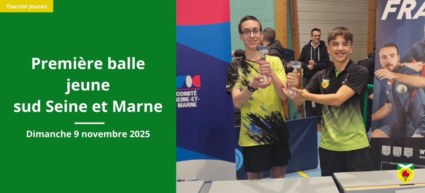 Tournoi première balle jeune sud Seine et Marne